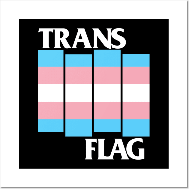 Trans Flag Wall Art by WithinSanityClothing